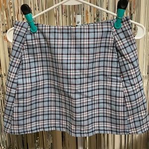 Urban Outfitters Plaid Blue Skirt